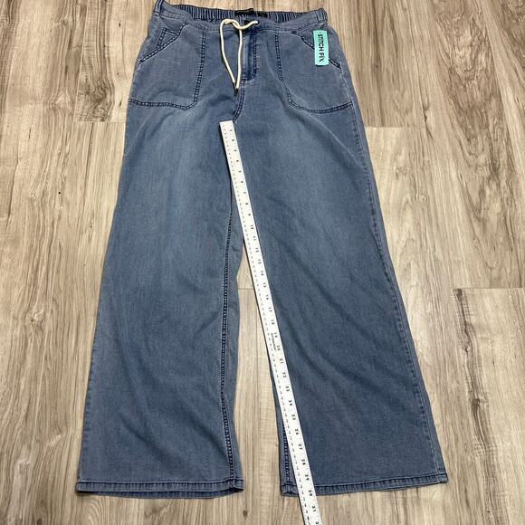 Flag & Anthem Bluffton Wide Leg Blue Jean Size 8 - Picture 6 of 11